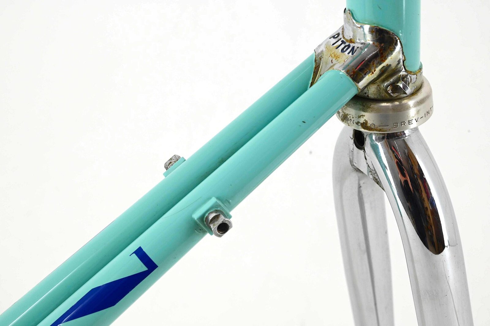 Piton Twin Steel Double Downtube Road Bicycle Frameset Size 58.5cm - Image 7