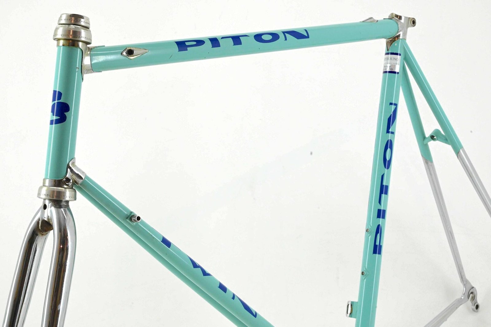 Piton Twin Steel Double Downtube Road Bicycle Frameset Size 58.5cm - Image 10