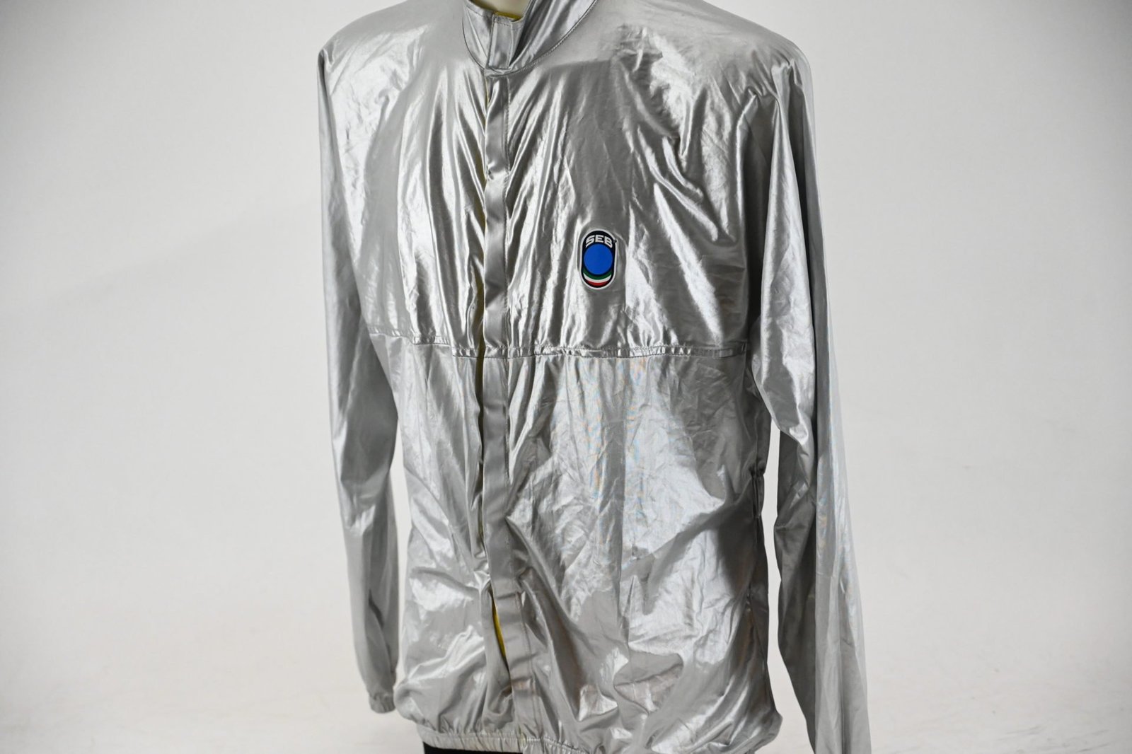 Silver Reflecting Cycling Rain Jacket by SEB Size L/5 - Image 2