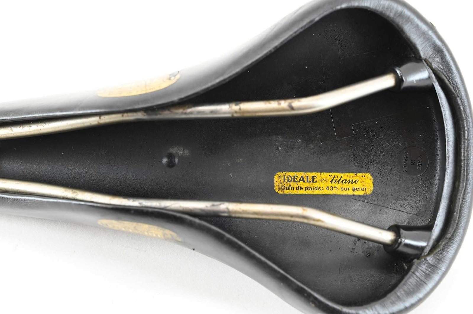 Selle Ideale 2002 Peau Mousse Titanium Leather Saddle - Image 8