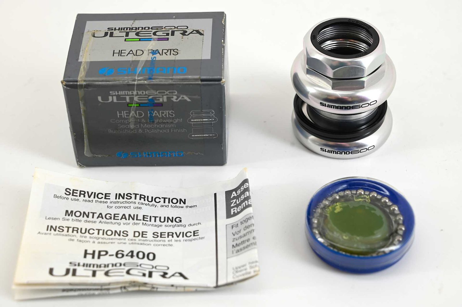 NOS/NIB Shimano 600 Ultegra Tricolor HP-6400 Headset 1" Threaded - Image 4