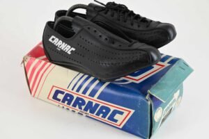 NOS/NIB Carnac Black Leather Cycling Shoes SIze 41
