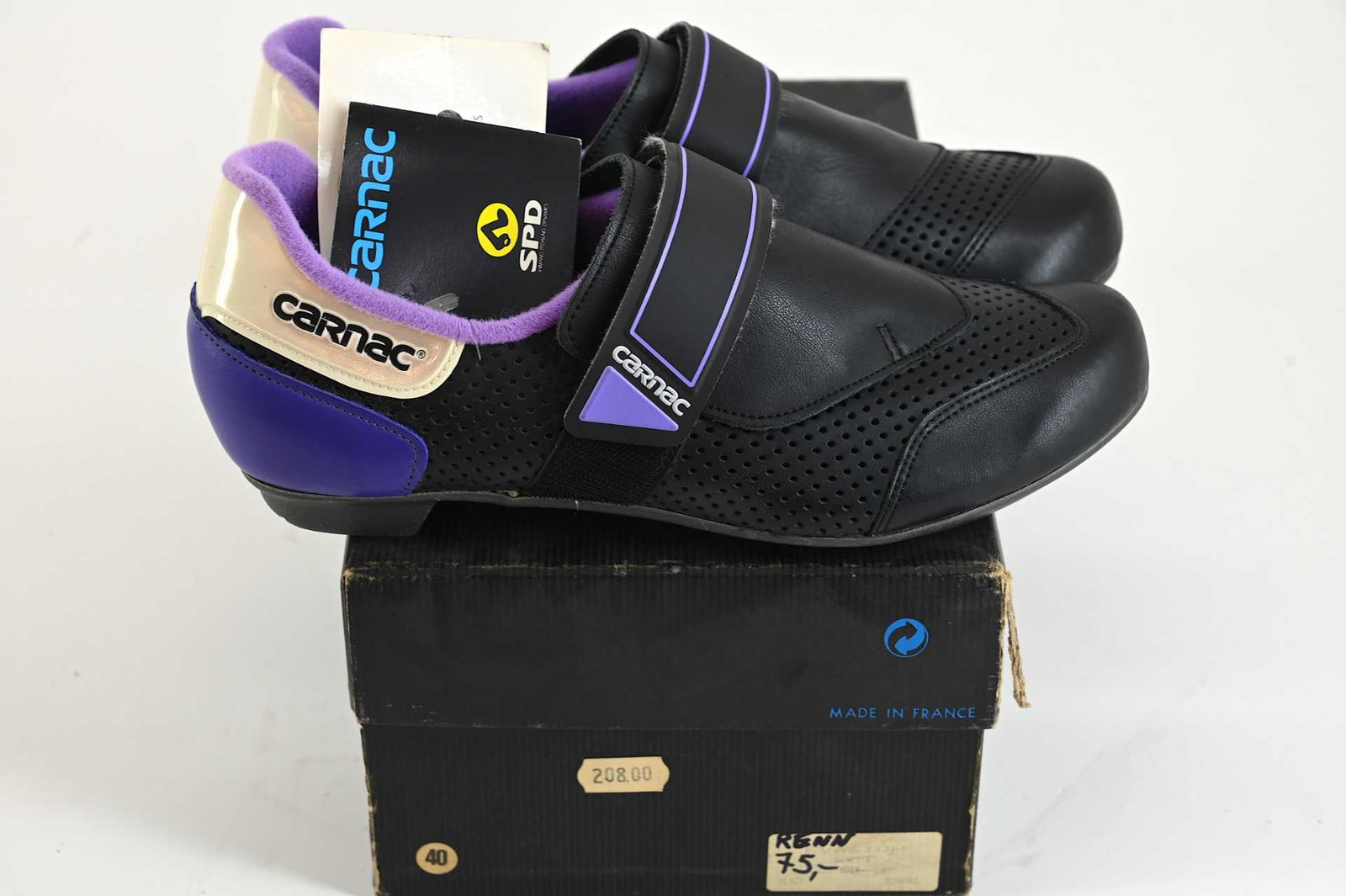 NOS/NIB Carnac SCT Classic Leather Cycling Shoes Size 40 - Image 2