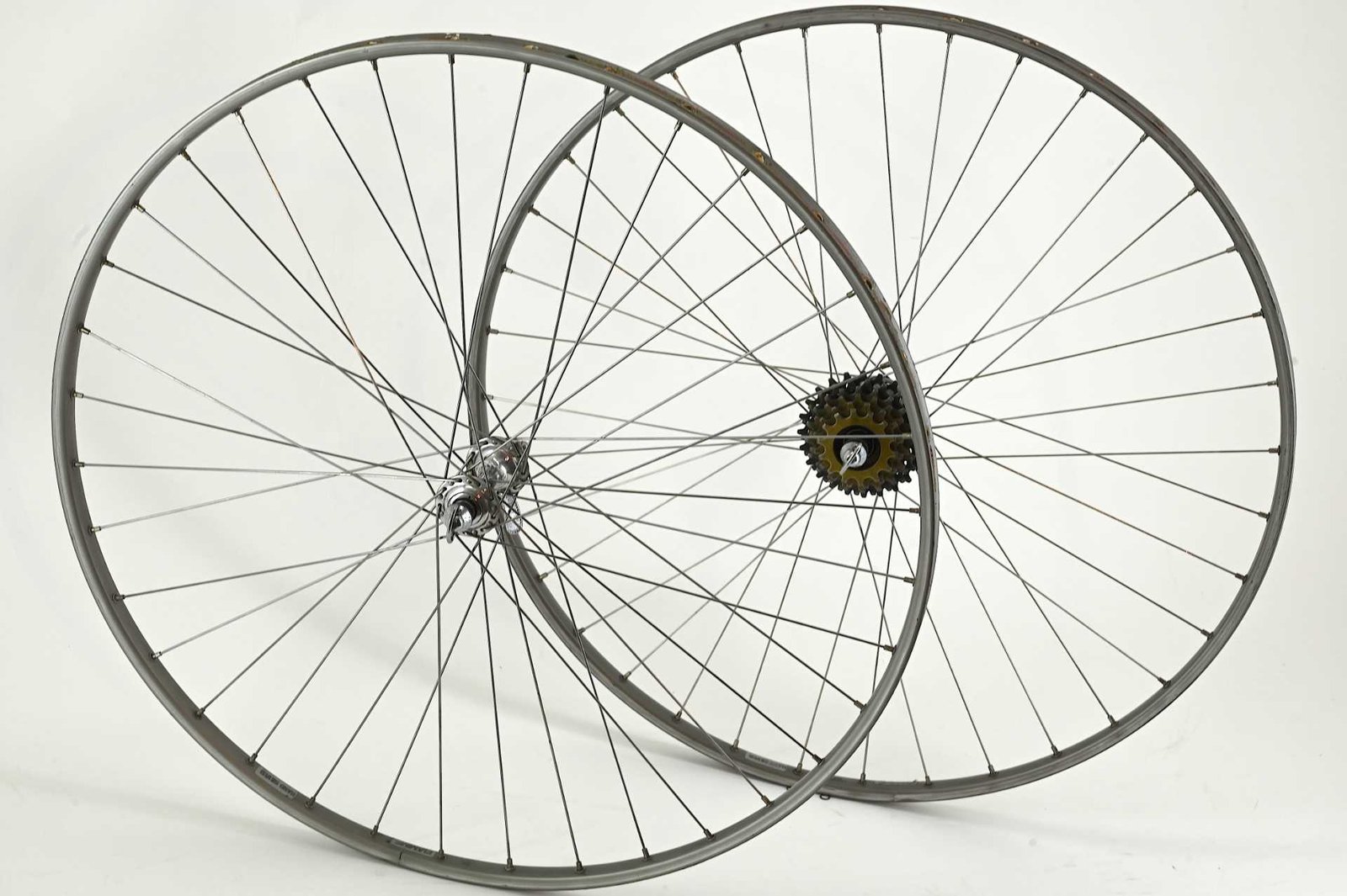 Campagnolo Record / Fiamme Hard Silver 36 Hole Tubular Wheelset