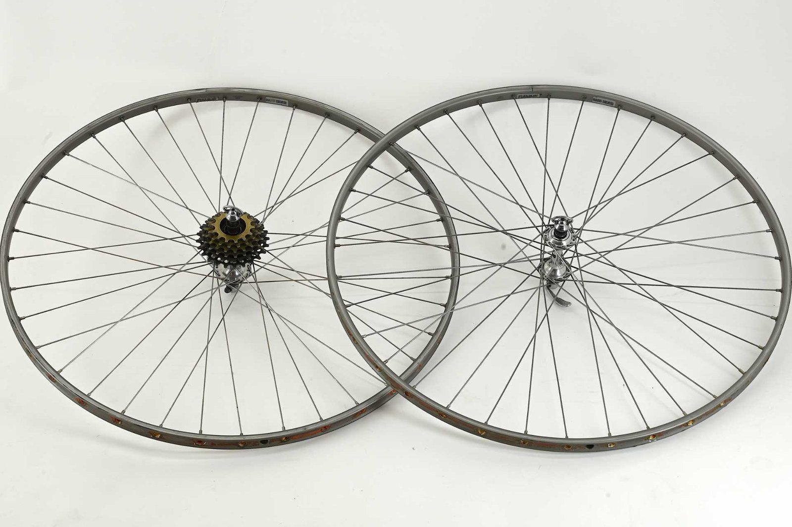 Campagnolo Record / Fiamme Hard Silver 36 Hole Tubular Wheelset - Image 11