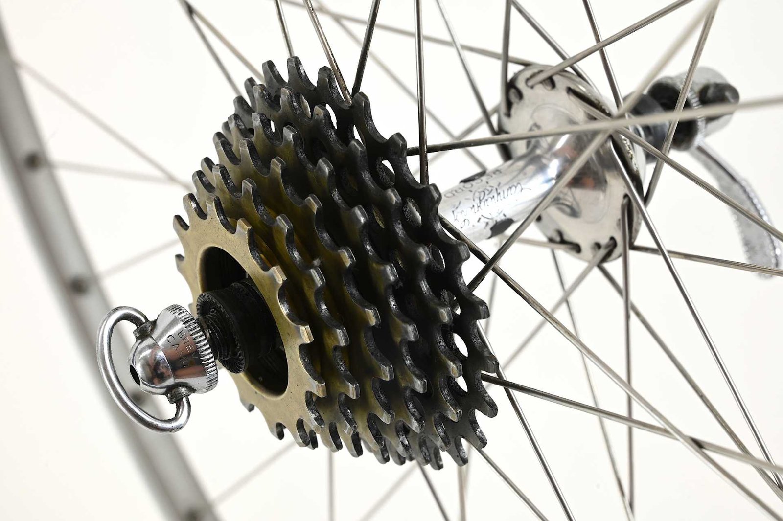 Campagnolo Record / Fiamme Hard Silver 36 Hole Tubular Wheelset - Image 6