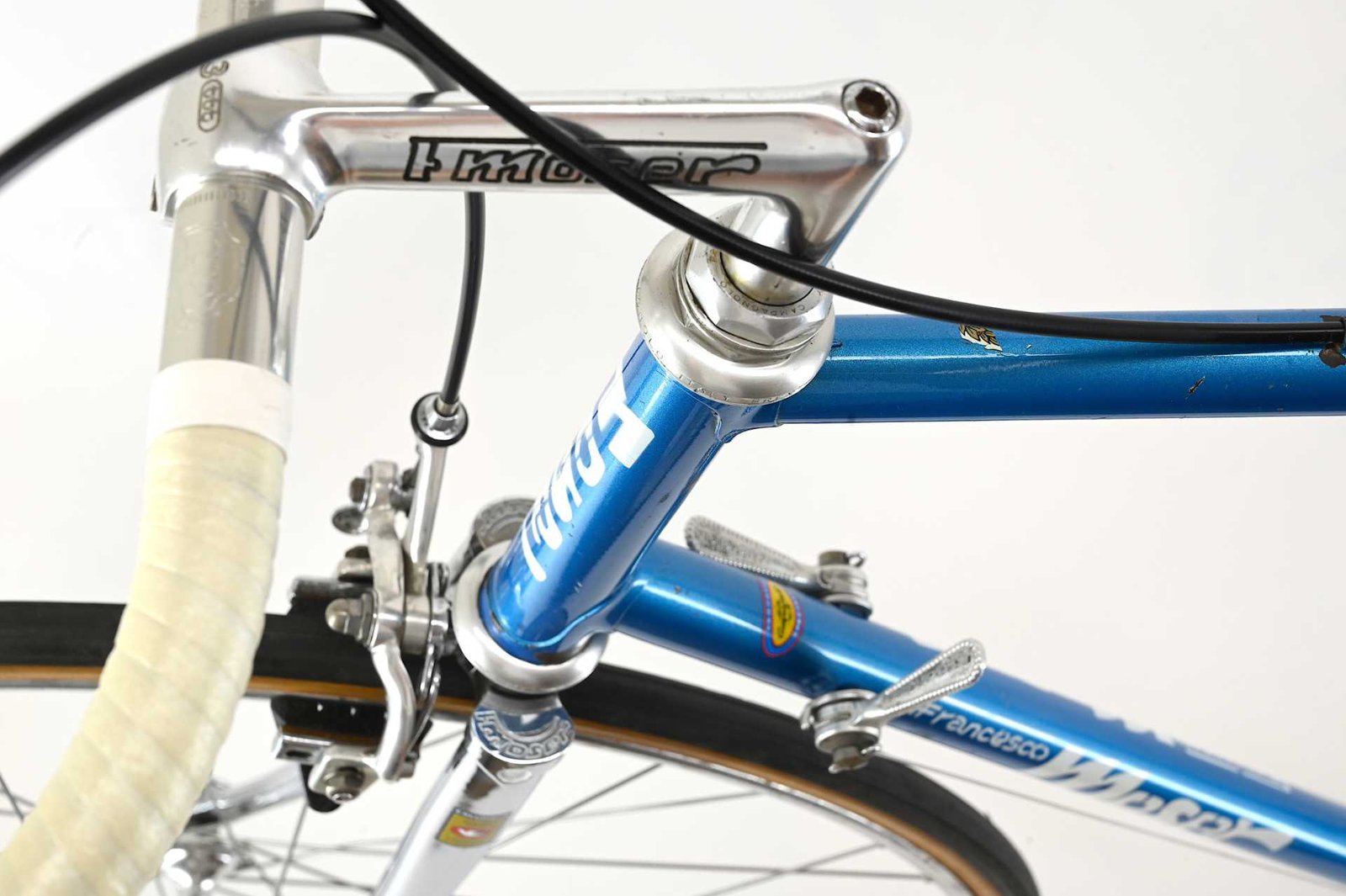 Francesco Moser Professinal Road Bicycle from Gegor Braun Made By De Rosa Size 59.5 - Image 8