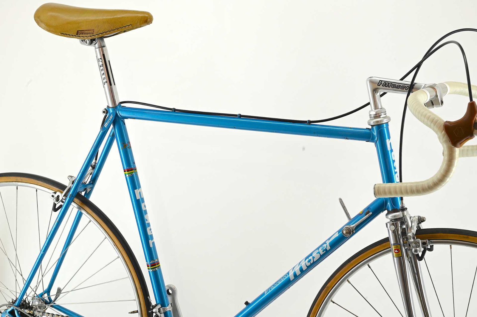 Francesco Moser Professinal Road Bicycle from Gegor Braun Made By De Rosa Size 59.5 - Image 18