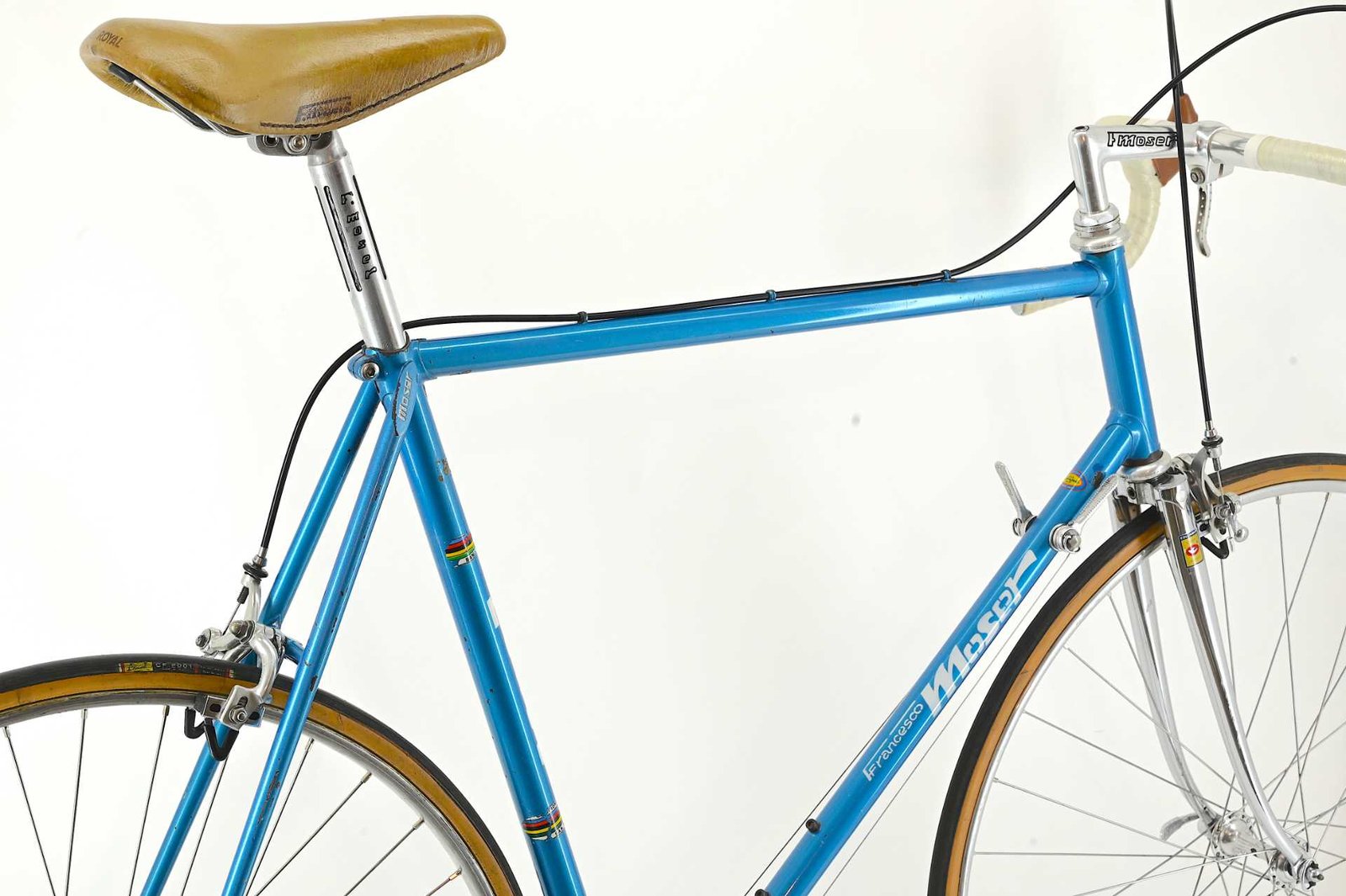 Francesco Moser Professinal Road Bicycle from Gegor Braun Made By De Rosa Size 59.5 - Image 15