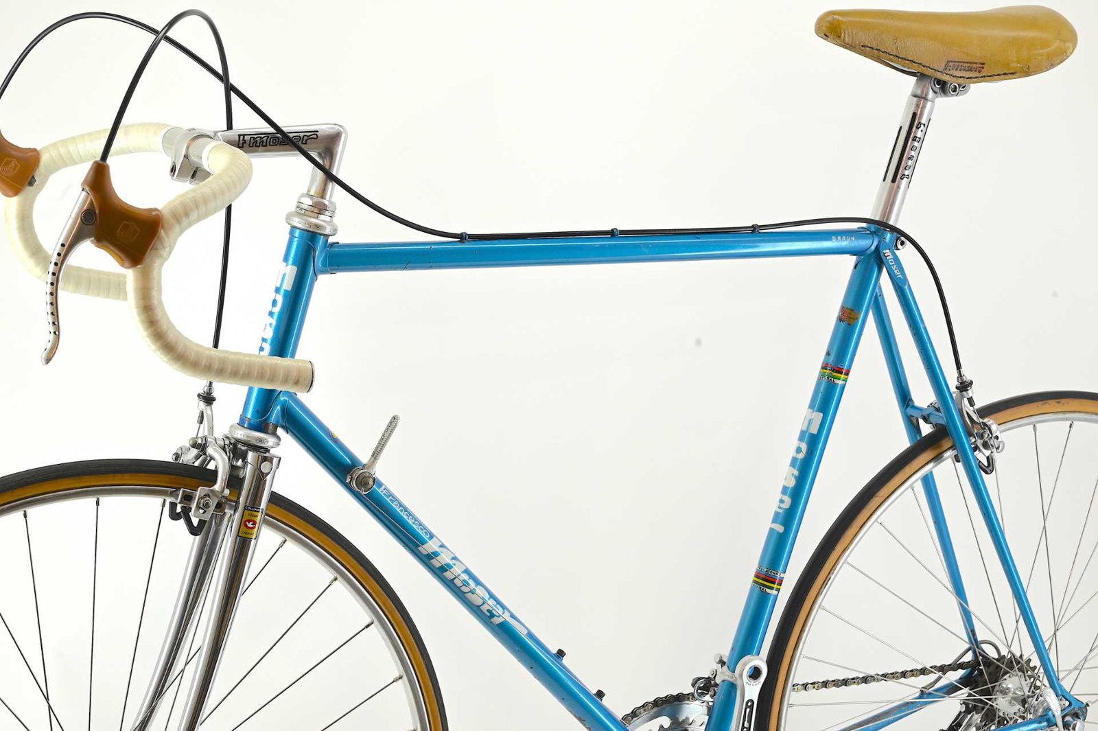 Francesco Moser Professinal Road Bicycle from Gegor Braun Made By De Rosa Size 59.5 - Image 9
