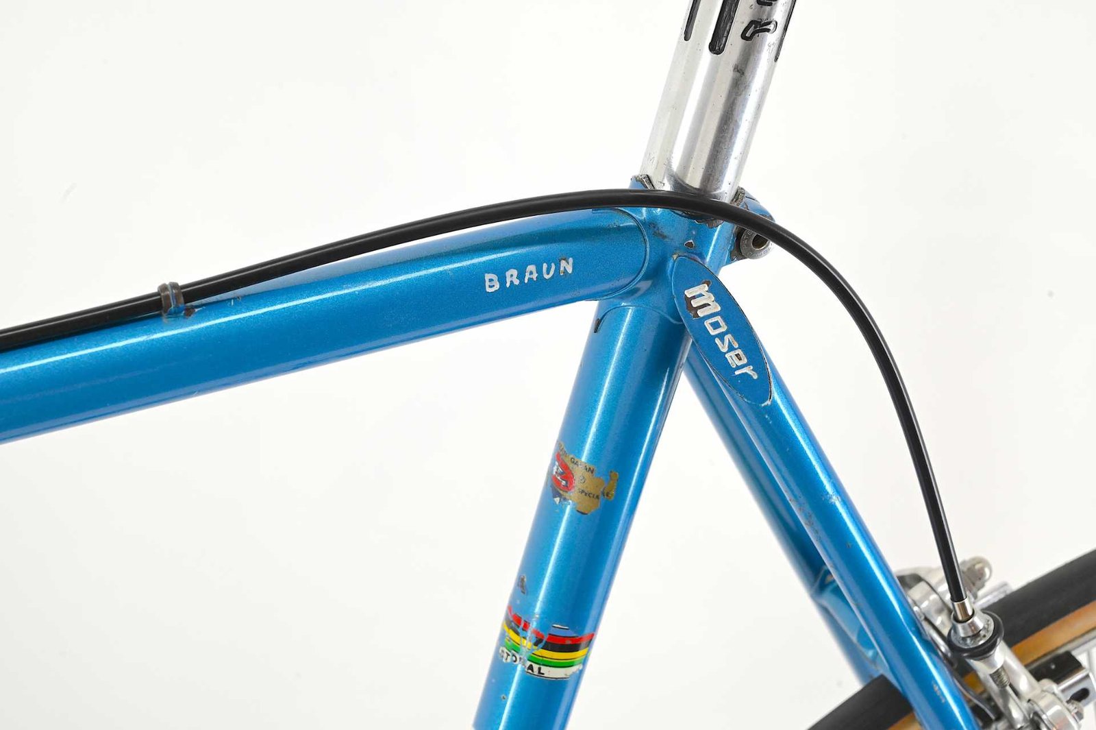Francesco Moser Professinal Road Bicycle from Gegor Braun Made By De Rosa Size 59.5 - Image 22