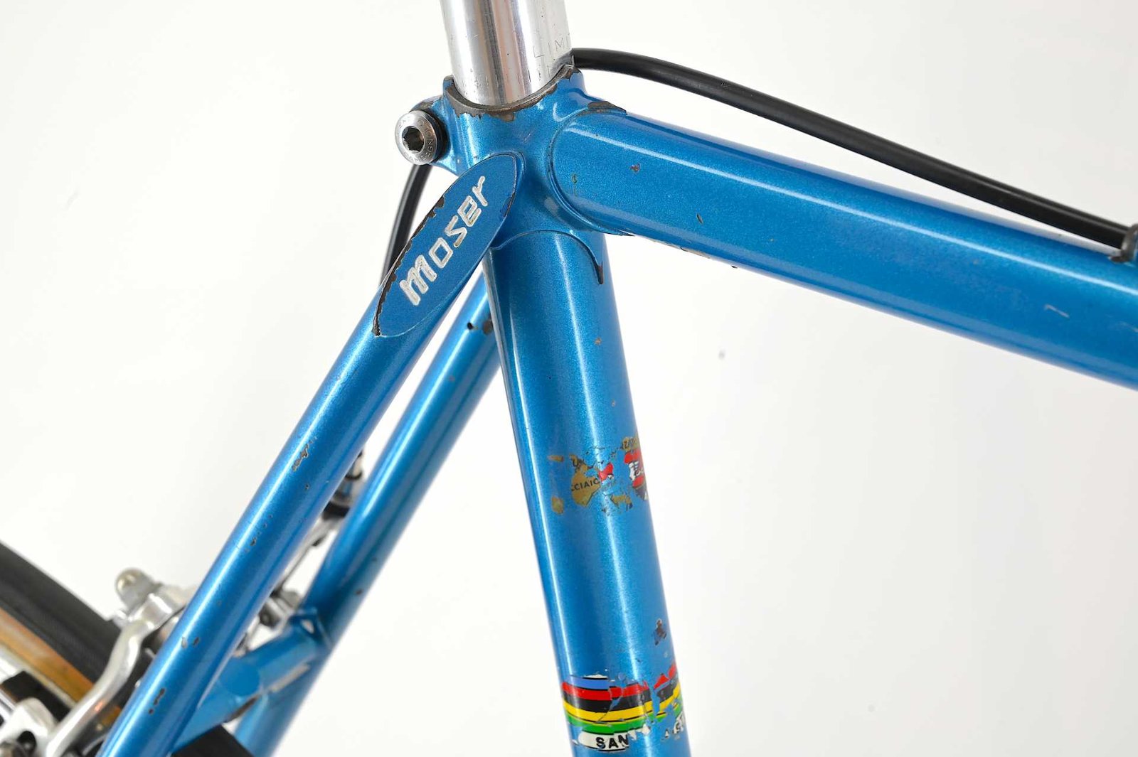 Francesco Moser Professinal Road Bicycle from Gegor Braun Made By De Rosa Size 59.5 - Image 20