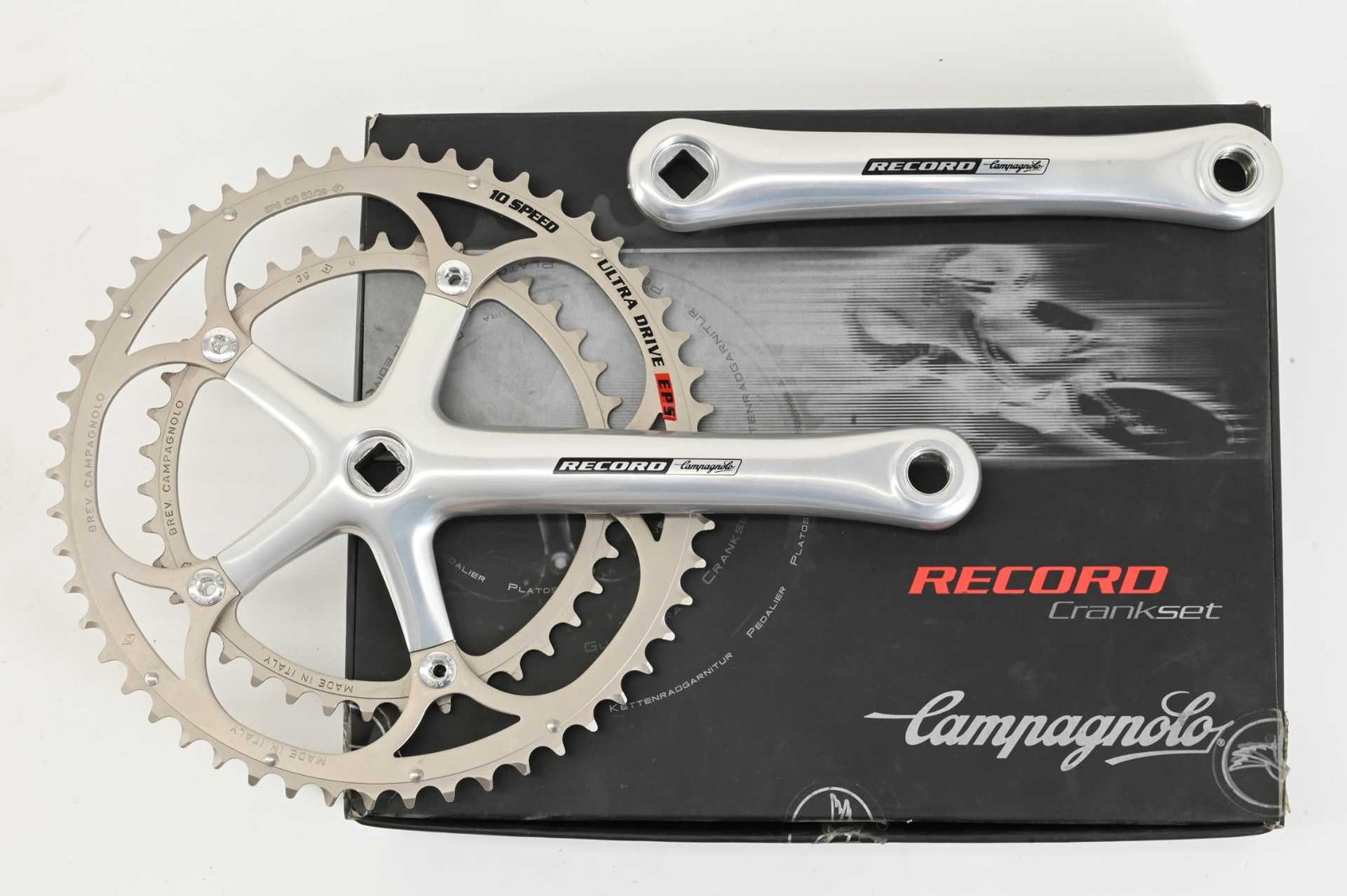 NOS Campagnolo Record 10-Speed Ultradrive Cranks 175mm 53/39