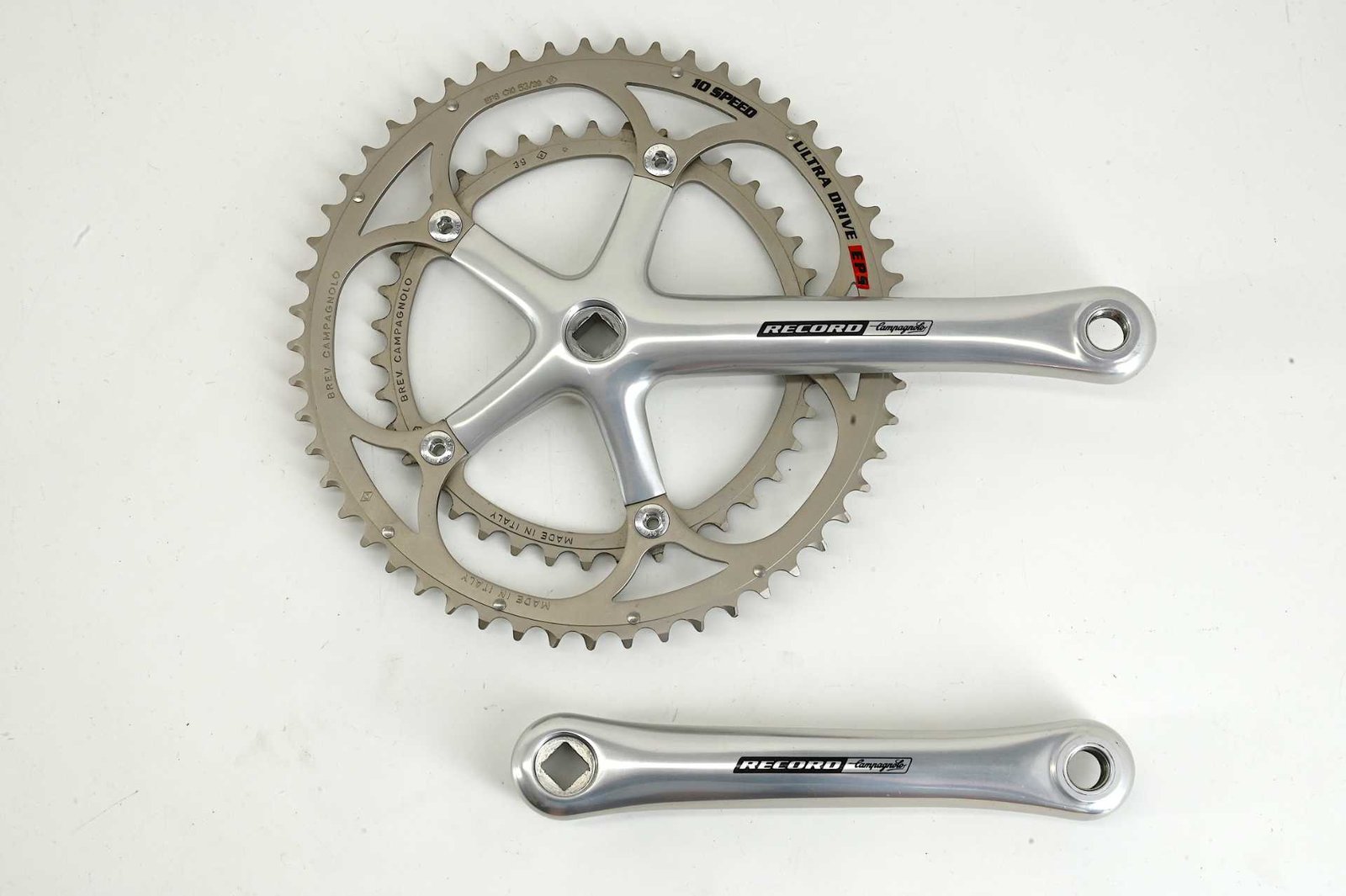 NOS Campagnolo Record 10-Speed Ultradrive Cranks 175mm 53/39 - Image 2