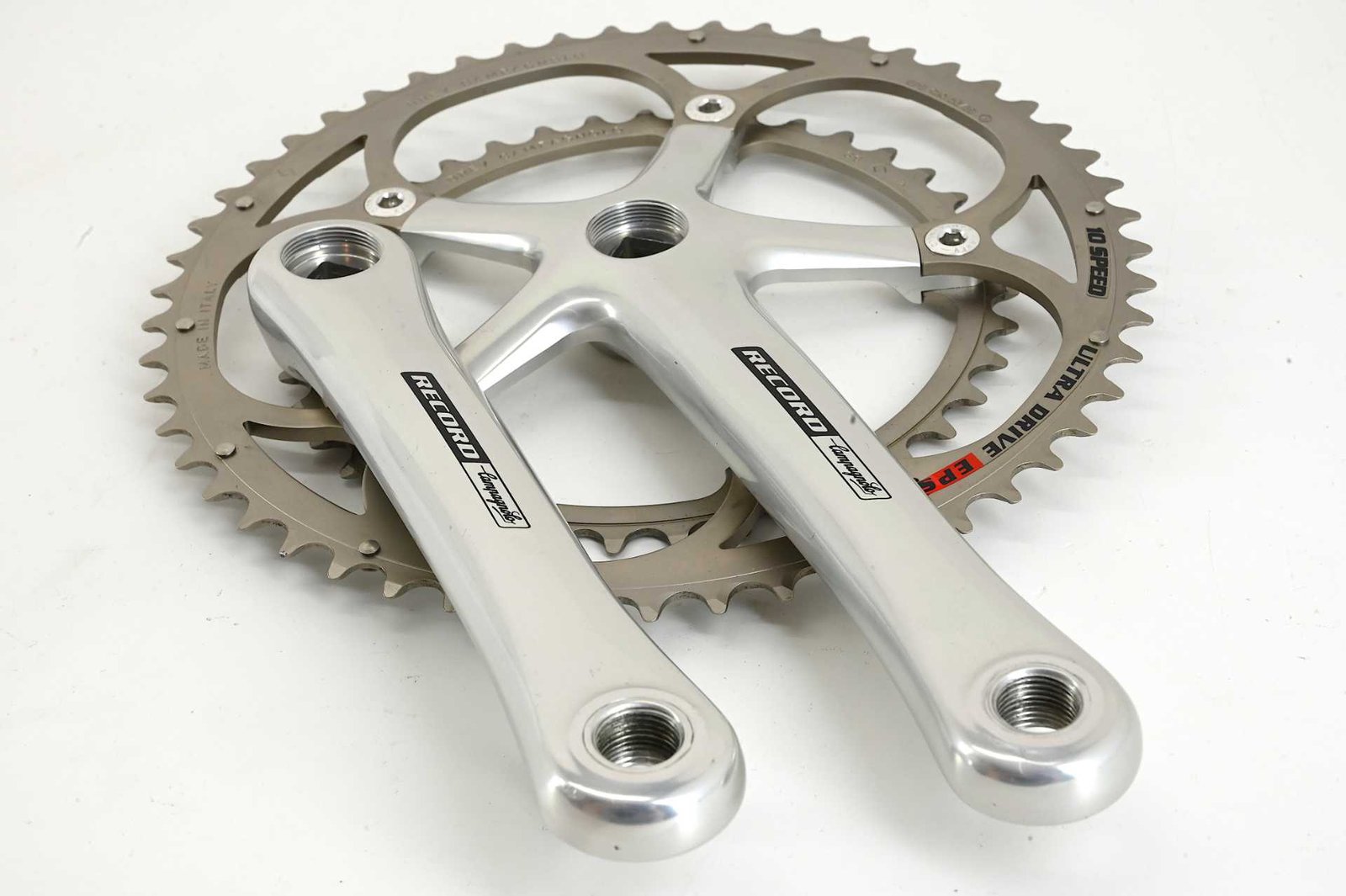 NOS Campagnolo Record 10-Speed Ultradrive Cranks 175mm 53/39 - Image 5