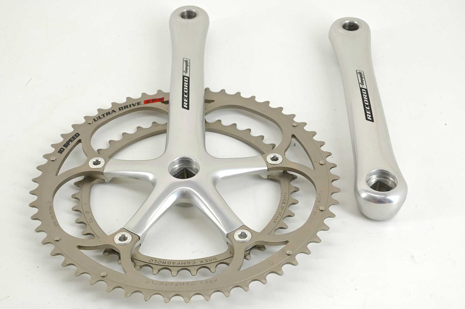 NOS Campagnolo Record 10-Speed Ultradrive Cranks 175mm 53/39 - Image 4