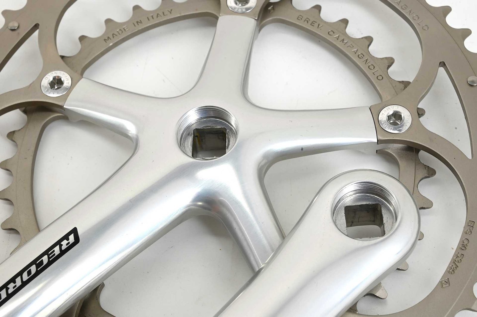 NOS Campagnolo Record 10-Speed Ultradrive Cranks 175mm 53/39 - Image 7