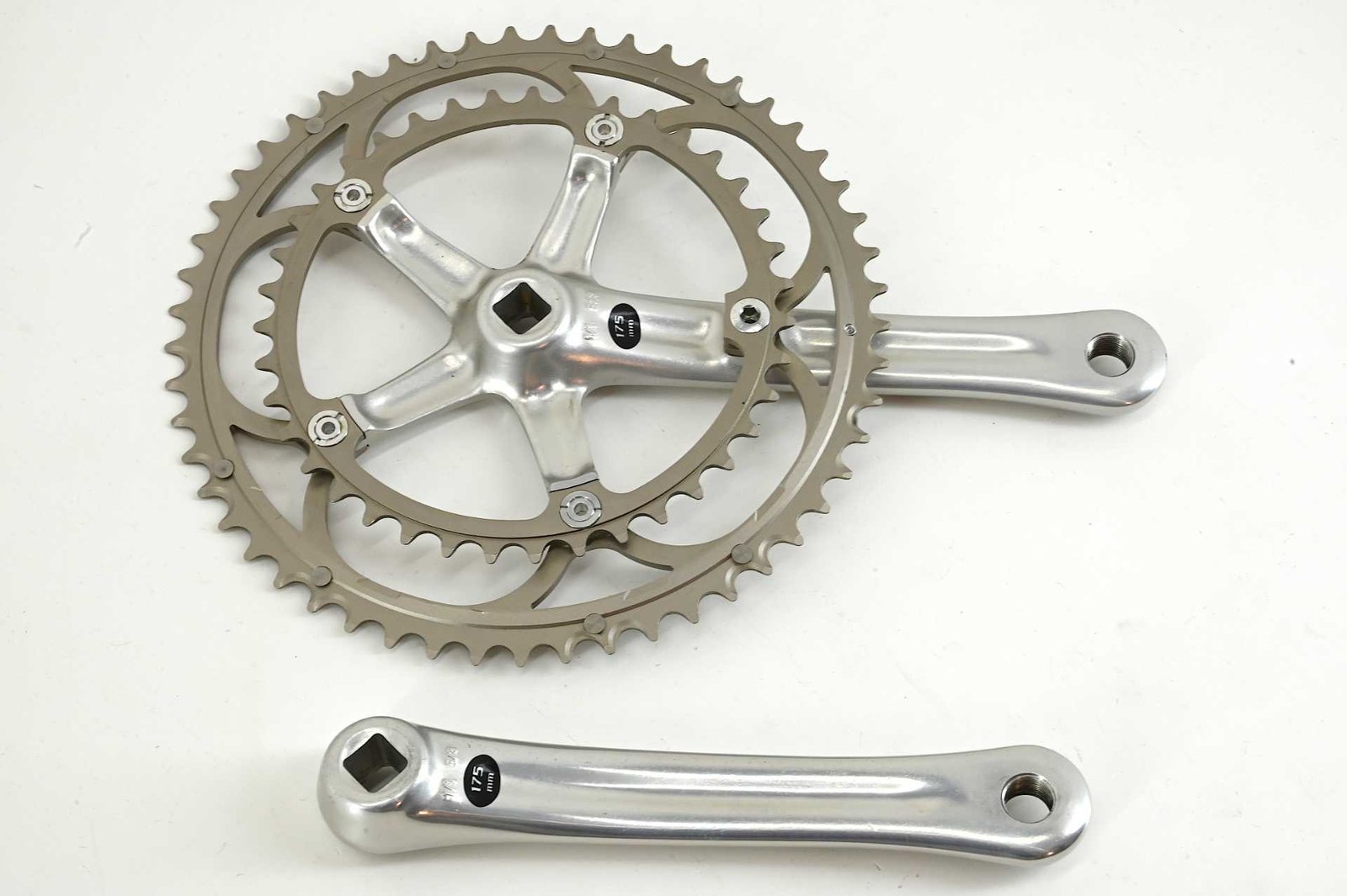 NOS Campagnolo Record 10-Speed Ultradrive Cranks 175mm 53/39 - Image 9