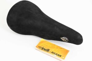 NOS Cinelli Unicanitor Suede Leather Saddle Black