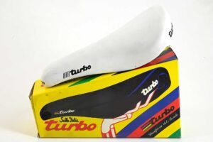 Selle Italia Turbo Leather Saddle White 1990