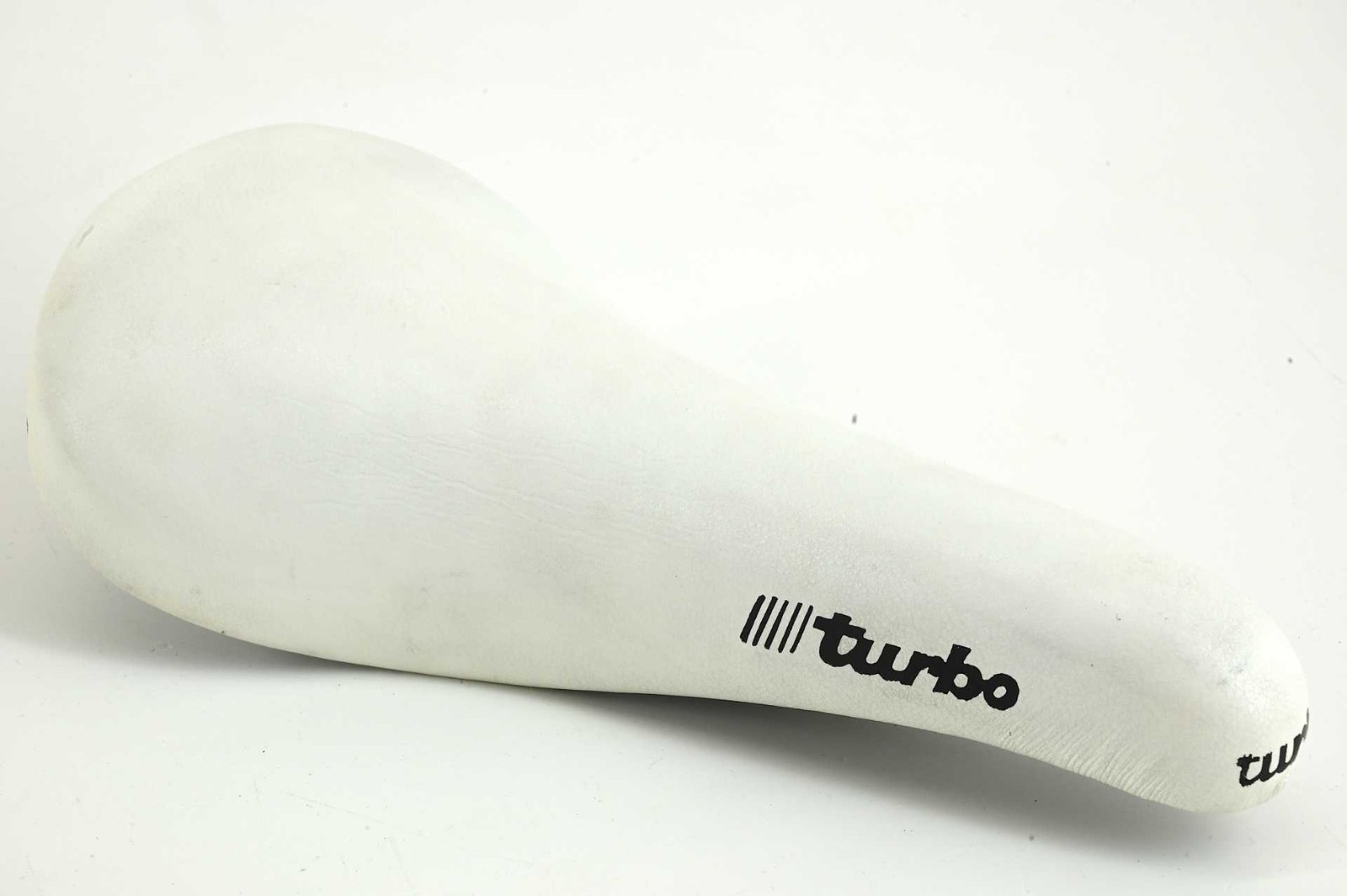Selle Italia Turbo Leather Saddle White 1990 - Image 3