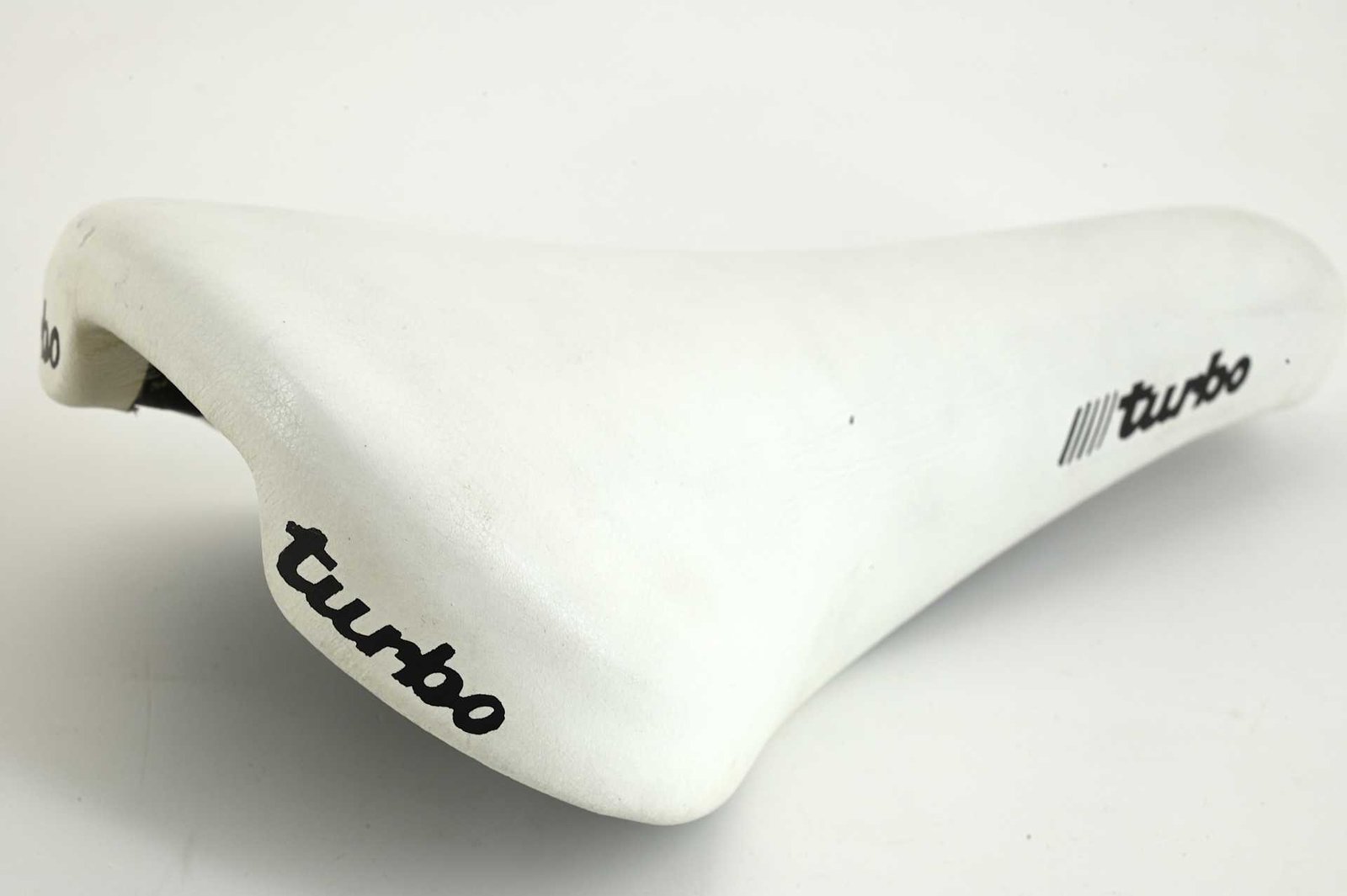 Selle Italia Turbo Leather Saddle White 1990 - Image 8