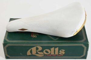 Selle San Marco Rolls Leather Saddle White Gold 1991