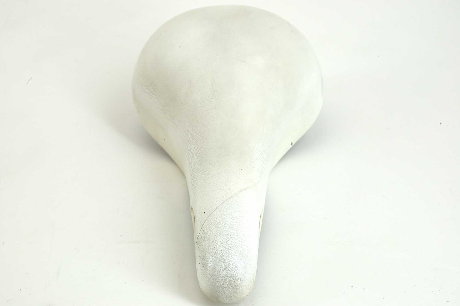 Selle San Marco Rolls Leather Saddle White Gold 1991 - Image 3