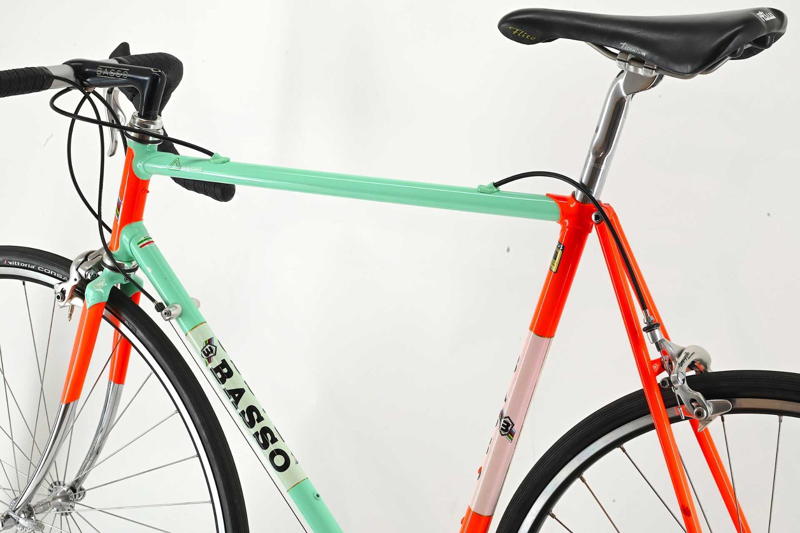 NOS Basso Ascot Columbus Multishape Campagnolo Record 8-Speed Size 57 - Image 10