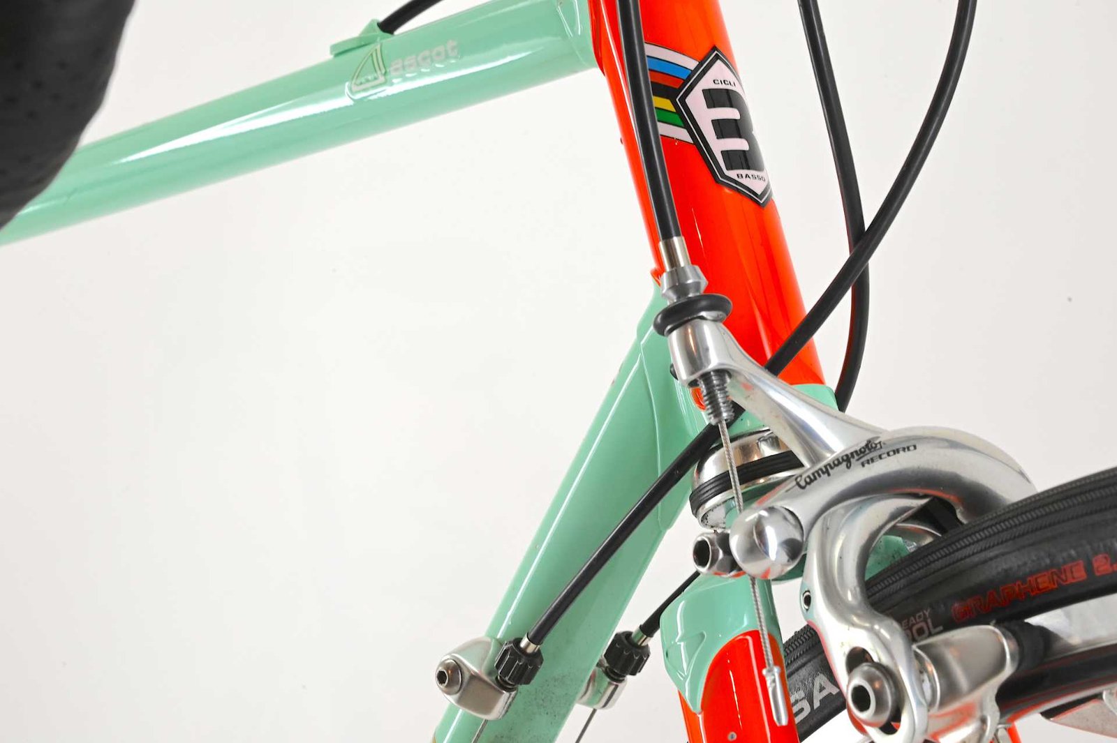 NOS Basso Ascot Columbus Multishape Campagnolo Record 8-Speed Size 57 - Image 11