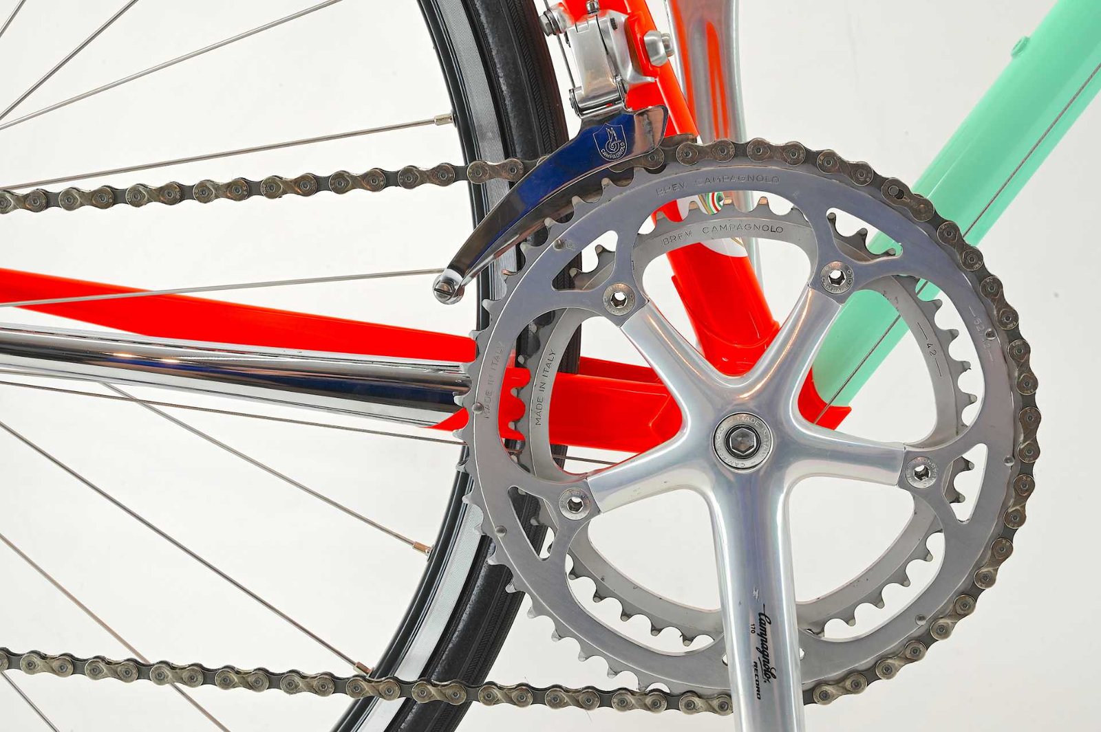 NOS Basso Ascot Columbus Multishape Campagnolo Record 8-Speed Size 57 - Image 29