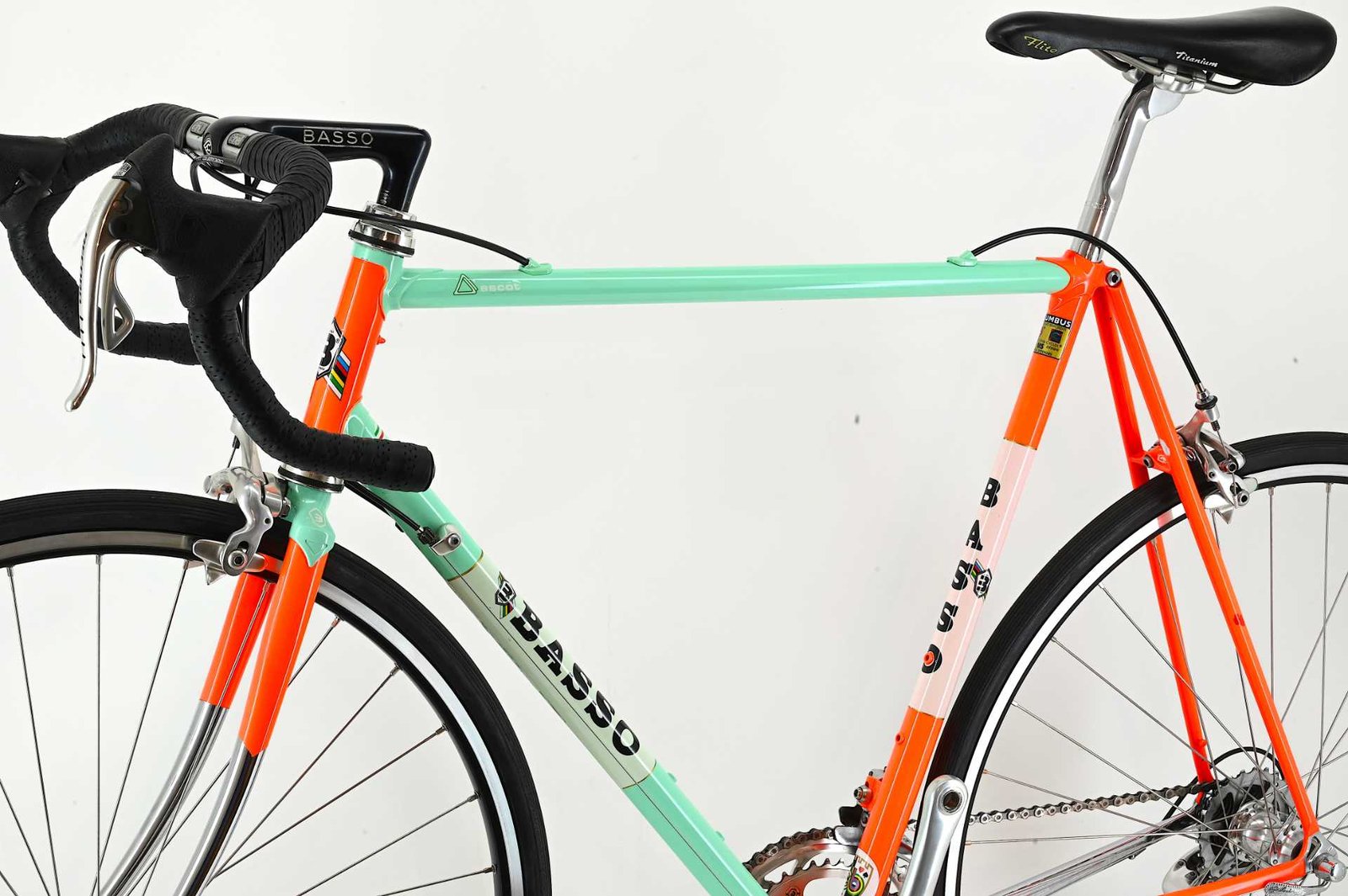 NOS Basso Ascot Columbus Multishape Campagnolo Record 8-Speed Size 57 - Image 7