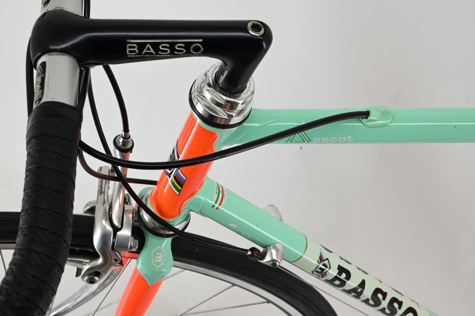 NOS Basso Ascot Columbus Multishape Campagnolo Record 8-Speed Size 57 - Image 9