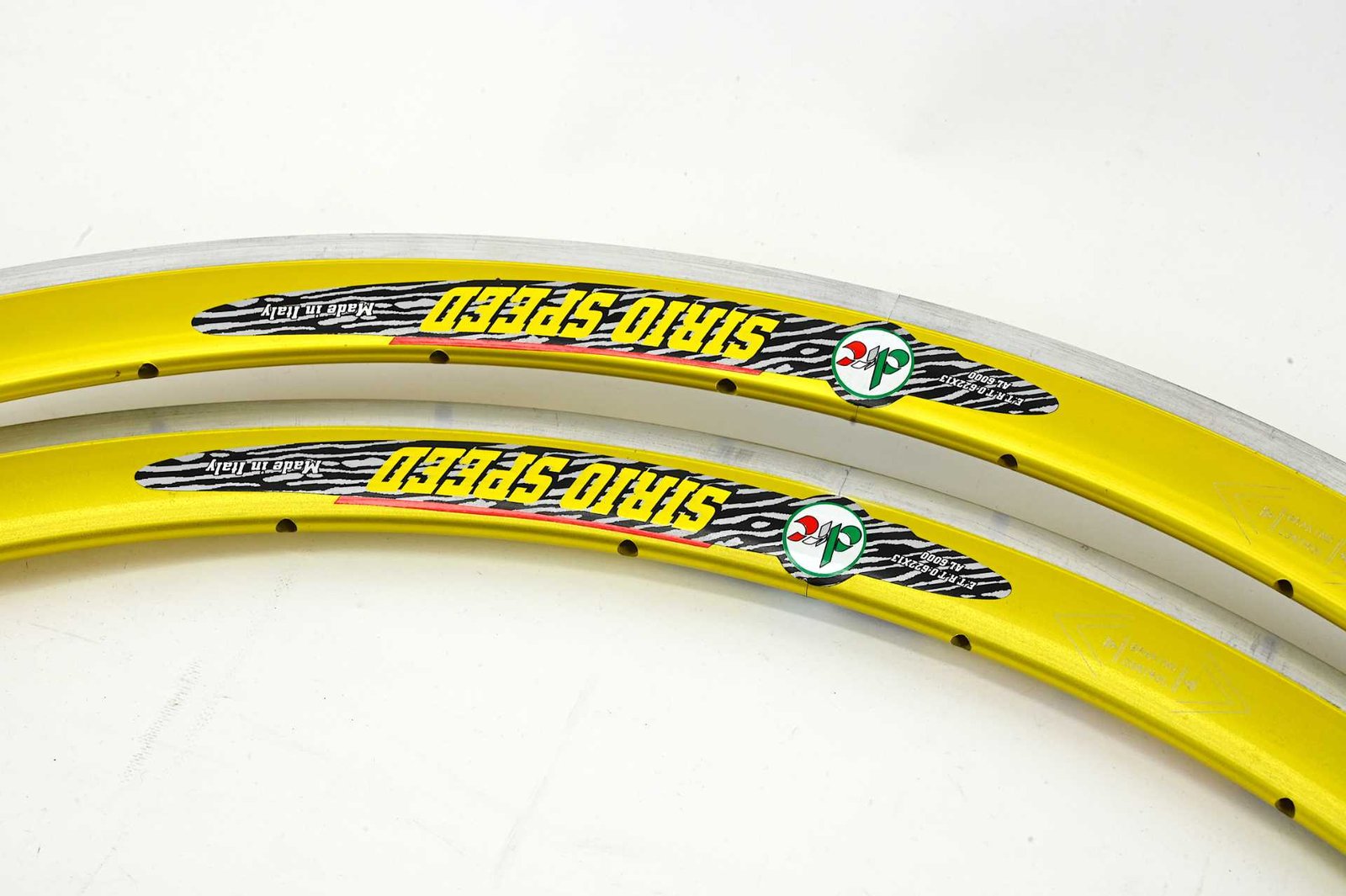 NOS DRC Sirio Speed 622x13 Clincher Rims AL 6000 24/28 Hole Gold