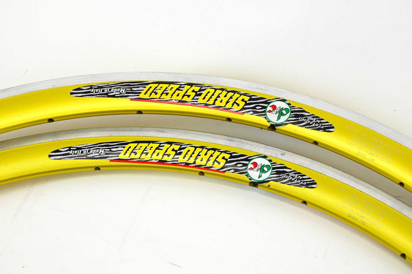 NOS DRC Sirio Speed 622x13 Clincher Rims AL 6000 24/28 Hole Gold - Image 2