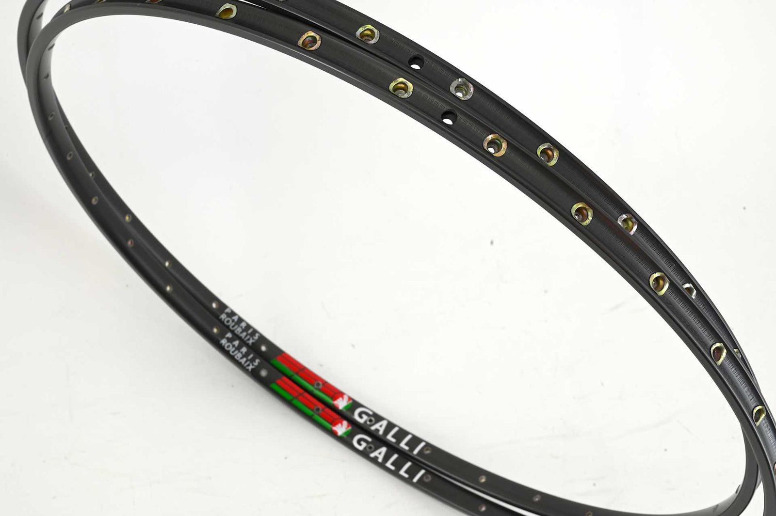 NOS Galli 'Paris Roubaix' Tubular Road Rims Dark Anodised 32H 700c 622 20mm - Image 3