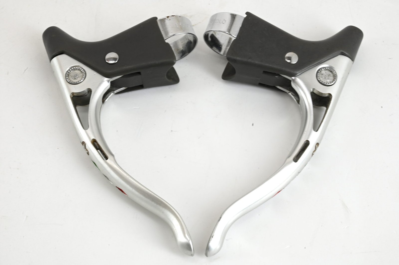 Campagnolo Nuovo Record brake levers Olmo pantographed drilled - Image 6